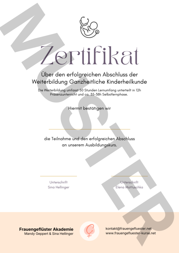 Erhalte ich ein Zertifikat nach der Aus-/ Weiterbildung? 4 Zertifikat KHK